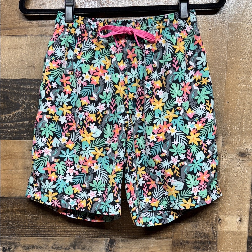 Chubbies The Bloomerangs Black Floral Swim Trunks Mens Size Small